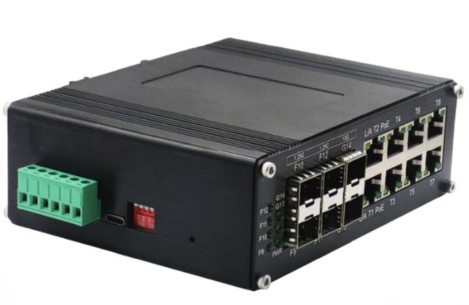 8 Port POE 10G Uplink Industrial Managed Switch SWM-POE-8/4SFP/2SFP+-48V